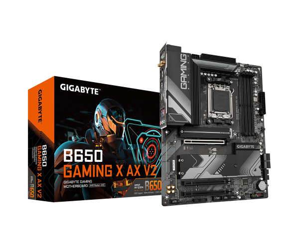 לוח Gigabyte B650 Gaming X AX V2 ATX WIFI BT AMD Zen4 AM5 DDR5